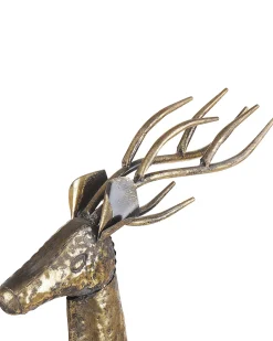 Decorazione natalizia a pavimento PELLO Renna 126 cm Oro