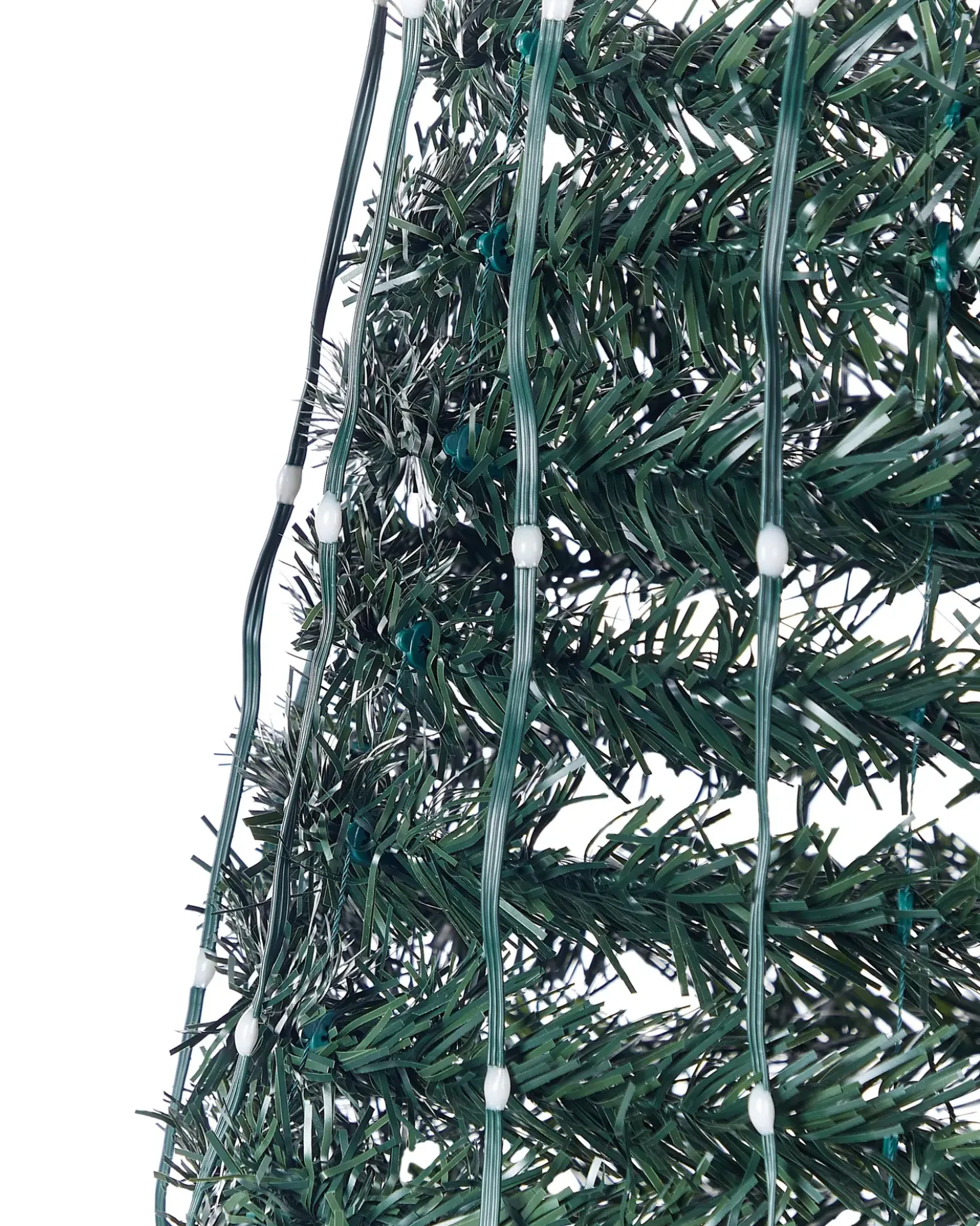 Decorazione natalizia a pavimento Smart LED con App SAARLOQ Albero di Natale 160 cm Verde