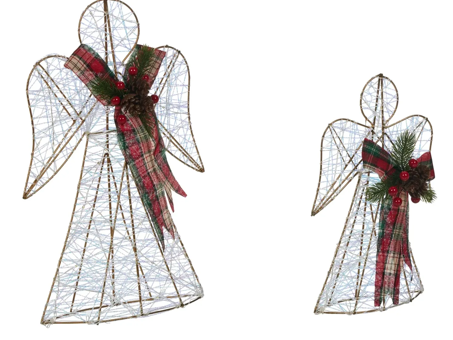 Decorazione natalizia ANNSJON Angelo 30/40 cm Multicolore