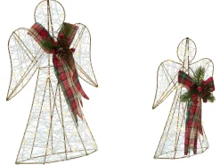 Decorazione natalizia ANNSJON Angelo 30/40 cm Multicolore
