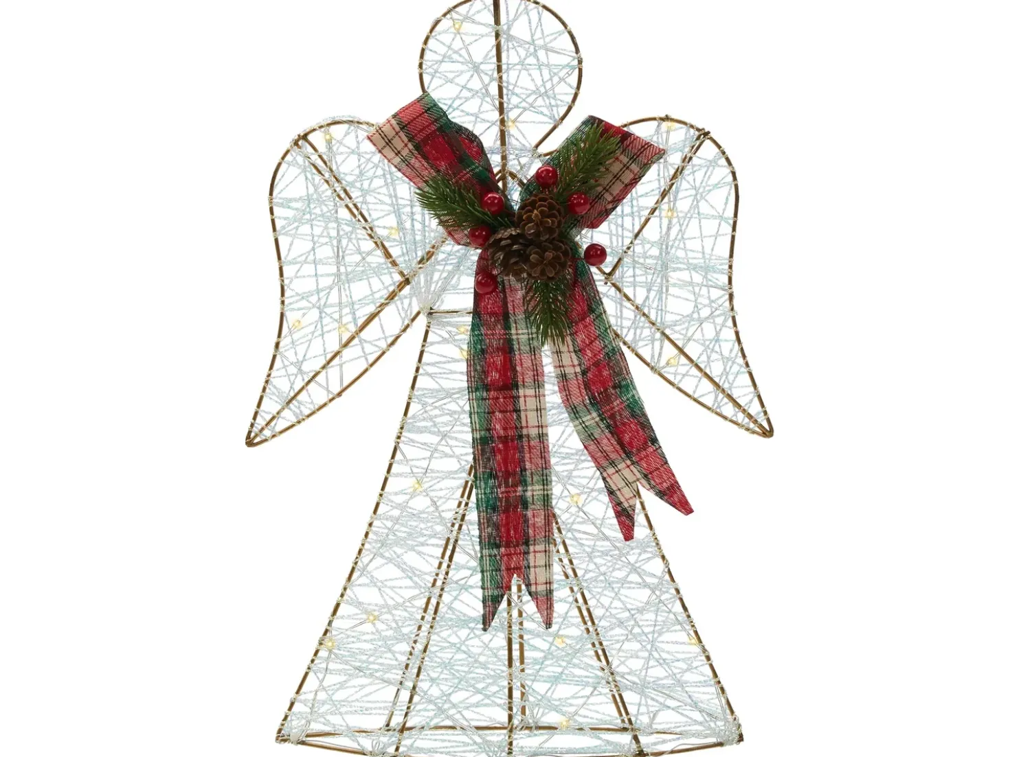 Decorazione natalizia ANNSJON Angelo 30/40 cm Multicolore