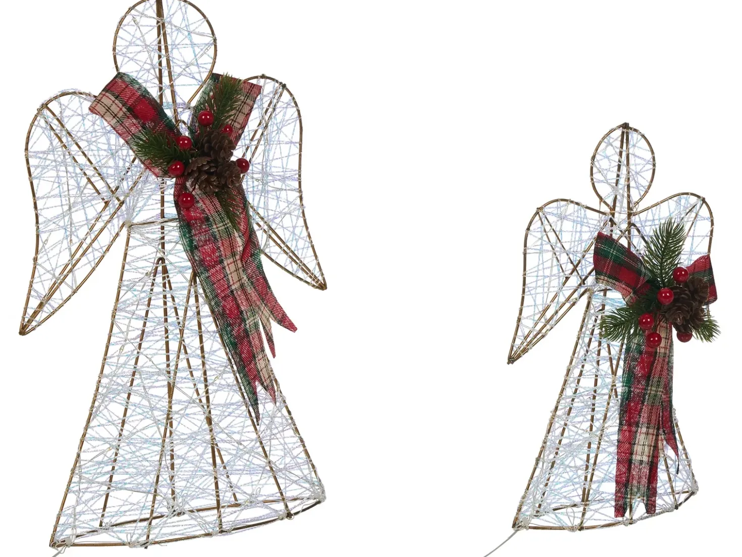 Decorazione natalizia ANNSJON Angelo 30/40 cm Multicolore