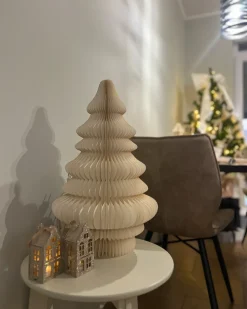Decorazione natalizia Lampada da tavolo DREVJA Albero di Natale 51 cm Beige