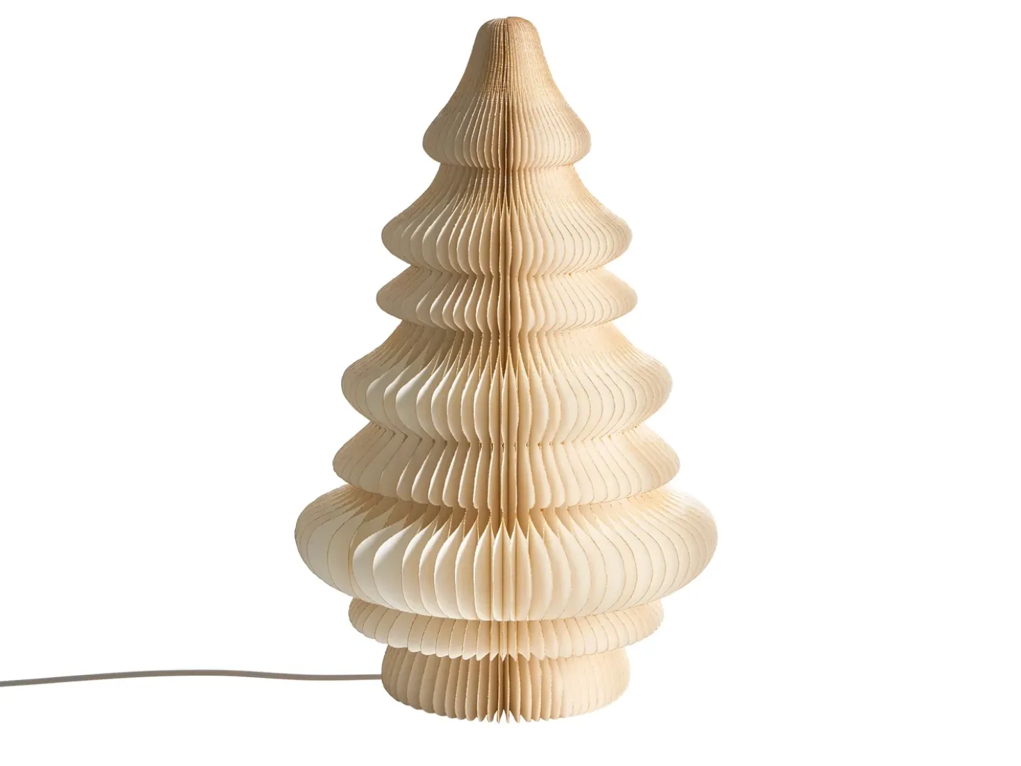 Decorazione natalizia Lampada da tavolo DREVJA Albero di Natale 51 cm Beige