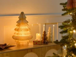 Decorazione natalizia Lampada da tavolo DREVJA Albero di Natale 51 cm Beige