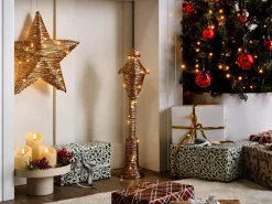Decorazione natalizia LED ALFTANES Lampada da palo 62 cm Oro