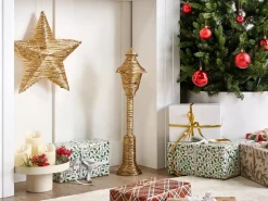 Decorazione natalizia LED ALFTANES Lampada da palo 62 cm Oro