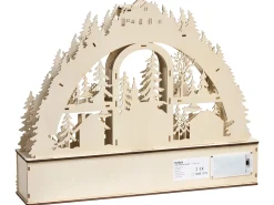 Decorazione natalizia LED NORSJO 36 cm Marrone chiaro