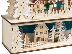 Decorazione natalizia LED NORSJO 36 cm Marrone chiaro
