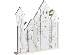 Decorazione natalizia LED MAAVESI Casa 53 cm Bianco