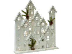 Decorazione natalizia LED MAAVESI Casa 53 cm Bianco