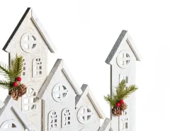 Decorazione natalizia LED MAAVESI Casa 53 cm Bianco
