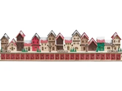 Decorazione natalizia LED ASPERN Calendario dell'Avvento 18 cm Rosso