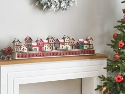 Decorazione natalizia LED ASPERN Calendario dell'Avvento 18 cm Rosso