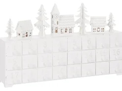 Decorazione natalizia LED MUONIO Calendario dell'Avvento 24 cm Bianco