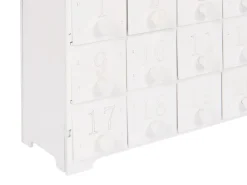 Decorazione natalizia LED MUONIO Calendario dell'Avvento 24 cm Bianco