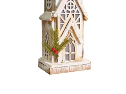 Decorazione natalizia LED NASIJARVI Casa 85 cm Marrone chiaro