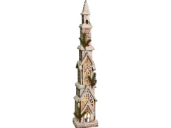Decorazione natalizia LED NASIJARVI Casa 85 cm Marrone chiaro