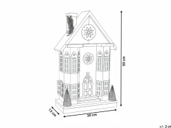Decorazione natalizia LED UNARI Casa 50 cm Marrone chiaro