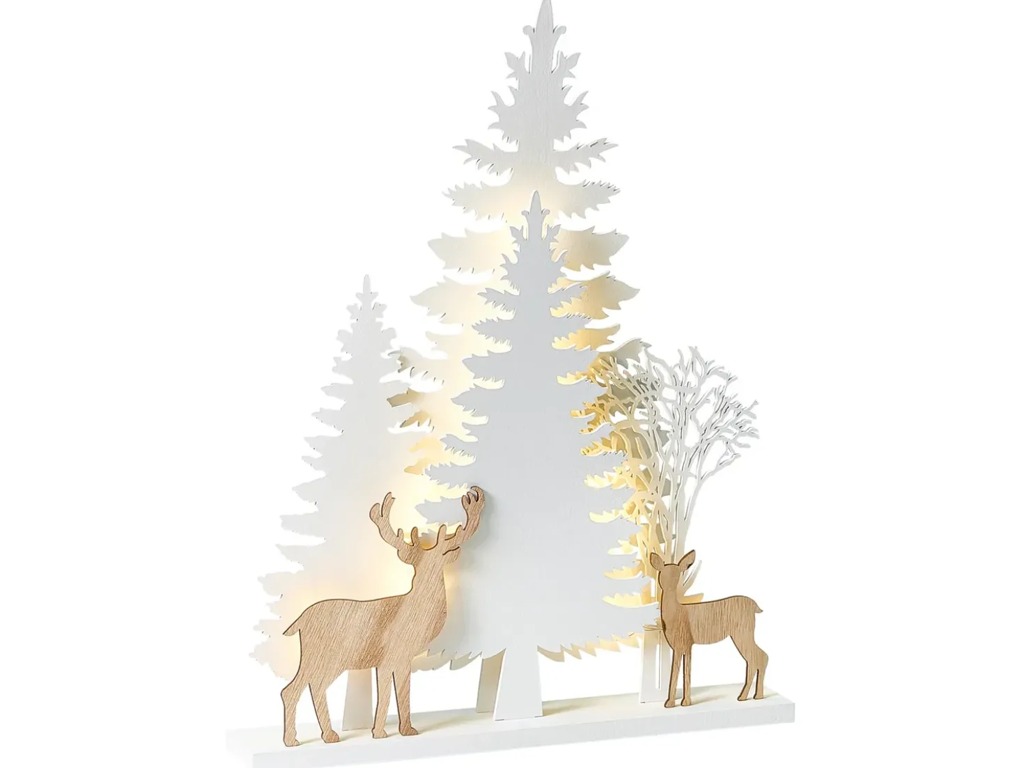 Decorazione natalizia LED GISSELAN 45 cm Bianco