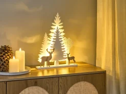 Decorazione natalizia LED GISSELAN 45 cm Bianco