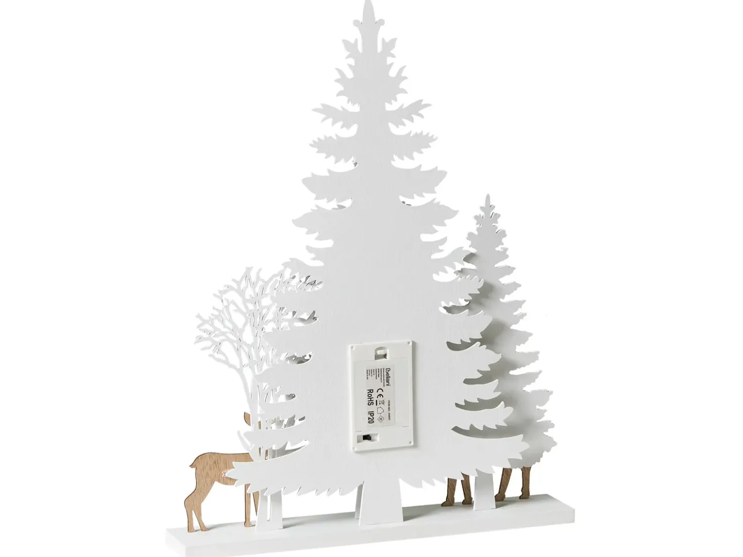 Decorazione natalizia LED GISSELAN 45 cm Bianco