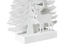 Decorazione natalizia LED FEMAN Renna Albero di Natale 36 cm Bianco