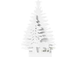 Decorazione natalizia LED FEMAN Renna Albero di Natale 36 cm Bianco