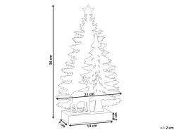Decorazione natalizia LED FEMAN Renna Albero di Natale 36 cm Bianco