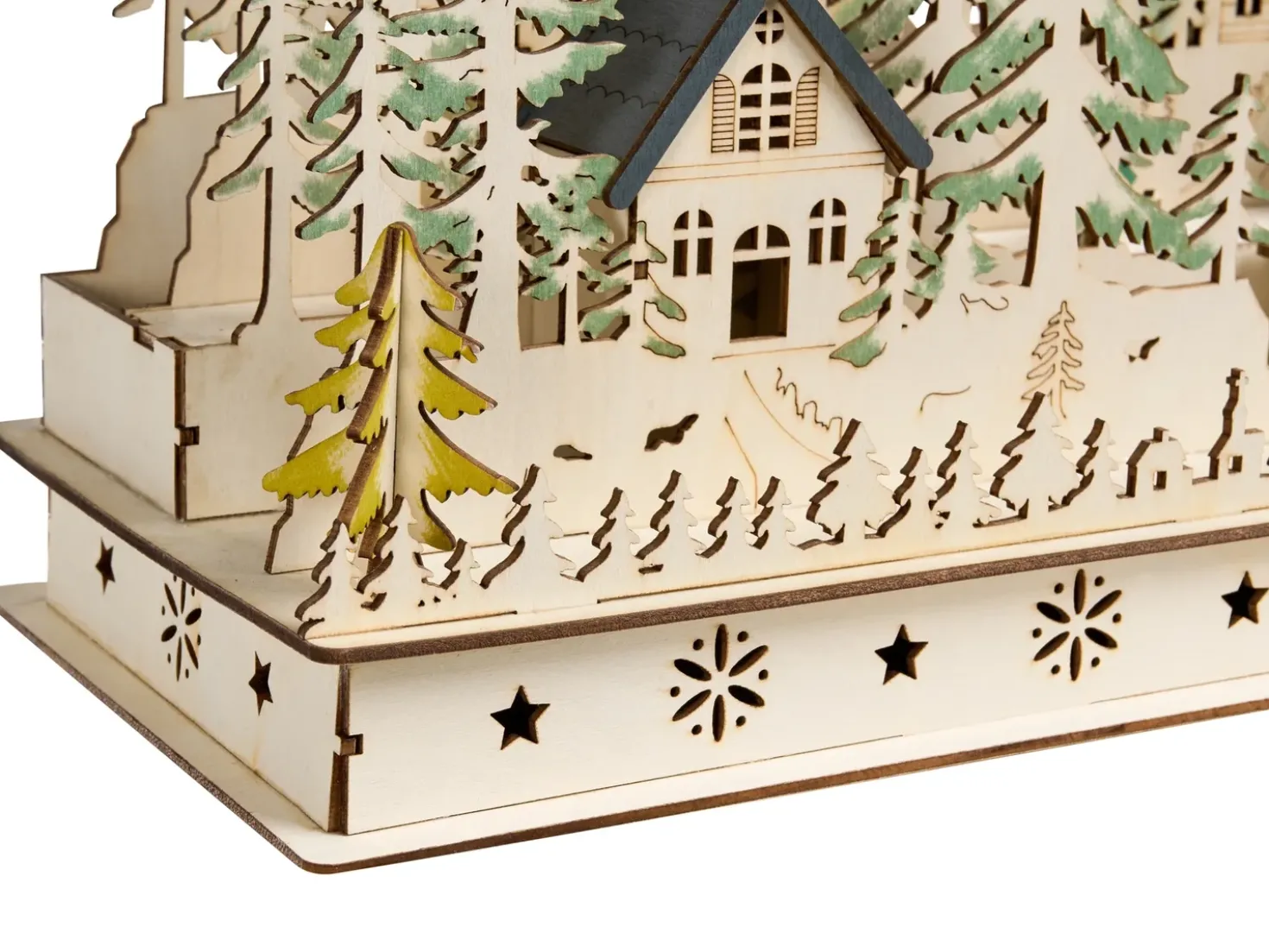 Decorazione natalizia LED VANSJO 22 cm Marrone chiaro