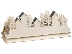 Decorazione natalizia LED VANSJO 22 cm Marrone chiaro