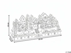 Decorazione natalizia LED VANSJO 22 cm Marrone chiaro