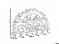 Decorazione natalizia LED SELURA 30 cm Marrone chiaro
