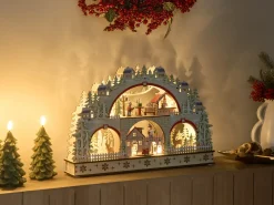 Decorazione natalizia LED SELURA 30 cm Marrone chiaro