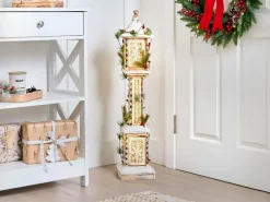 Decorazione natalizia LED LENTIRA Lampada da palo 80 cm Marrone chiaro