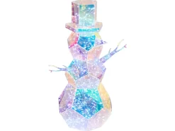 Decorazione natalizia LED ARCTICA Pupazzo di neve 43 cm Multicolore