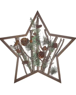 Decorazione natalizia LED DOKKA Stella 46 cm Marrone