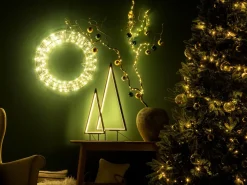 Decorazione natalizia LED LOPPI Albero di Natale 47/69 cm Nero