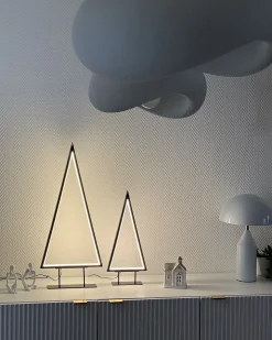 Decorazione natalizia LED LOPPI Albero di Natale 47/69 cm Nero