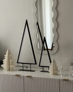 Decorazione natalizia LED LOPPI Albero di Natale 47/69 cm Nero
