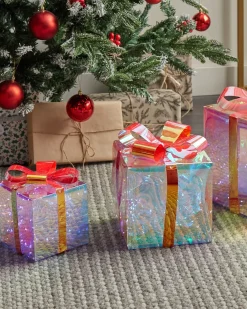 Decorazione natalizia LED CAPELLA Regali di Natale 15/20/25 cm Multicolore