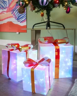 Decorazione natalizia LED CAPELLA Regali di Natale 15/20/25 cm Multicolore