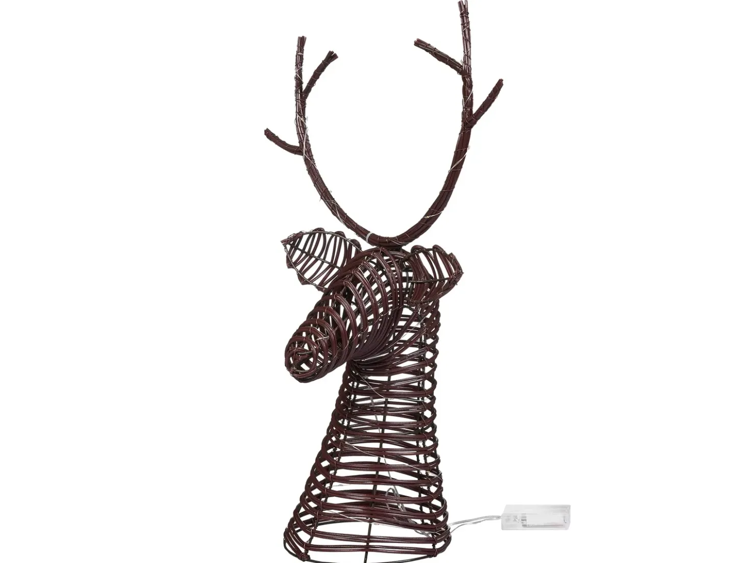 Decorazione natalizia LED DYBESO Renna 60 cm Marrone scuro