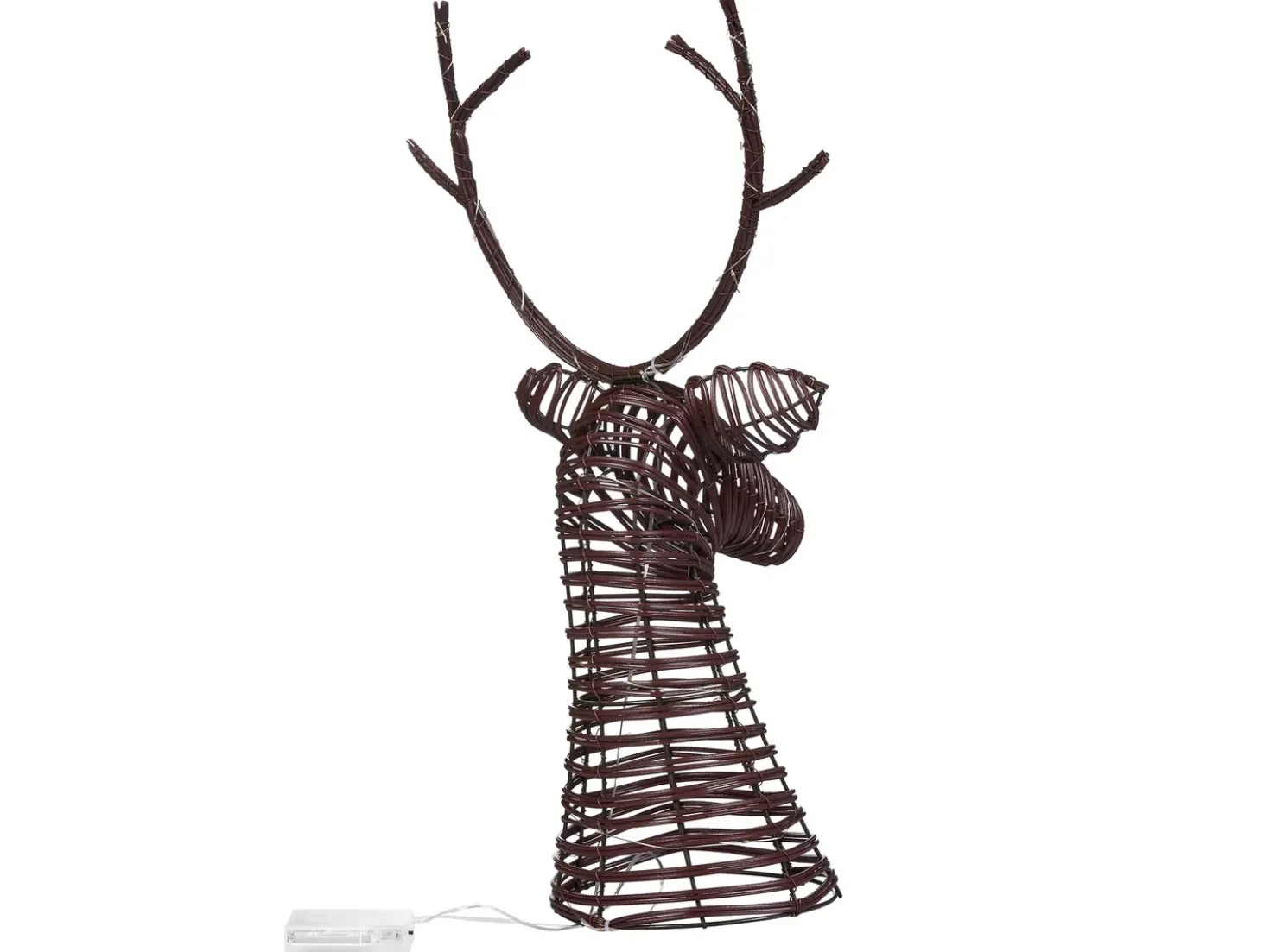 Decorazione natalizia LED DYBESO Renna 60 cm Marrone scuro