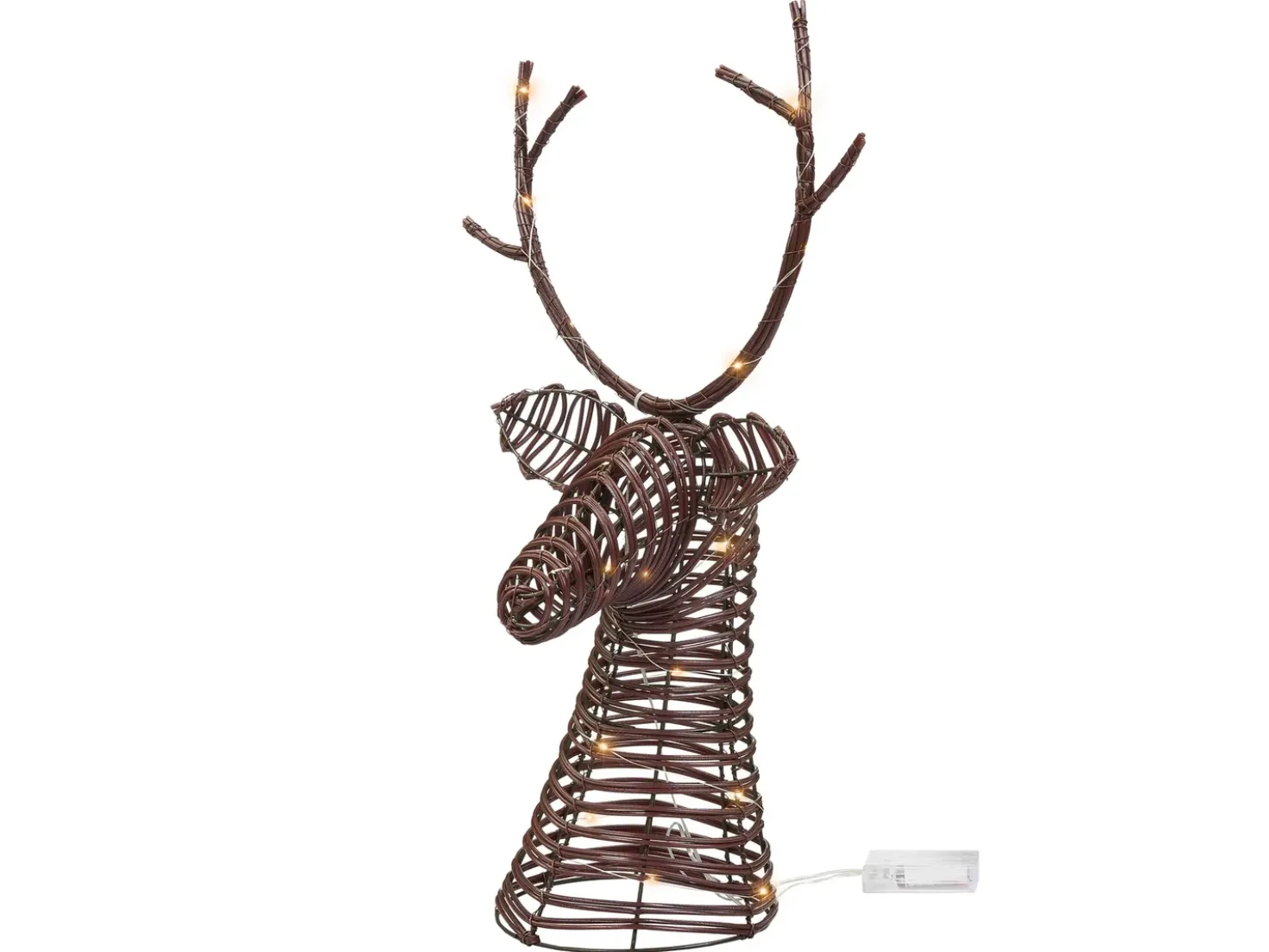 Decorazione natalizia LED DYBESO Renna 60 cm Marrone scuro