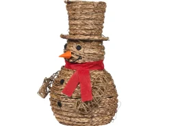 Decorazione natalizia LED OLAFSVIK Pupazzo di neve 52 cm Naturale