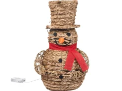 Decorazione natalizia LED OLAFSVIK Pupazzo di neve 52 cm Naturale