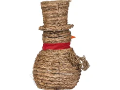 Decorazione natalizia LED OLAFSVIK Pupazzo di neve 52 cm Naturale