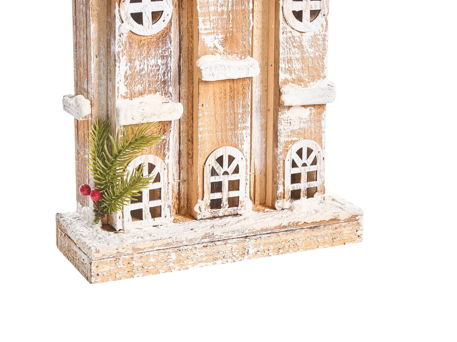 Decorazione natalizia LED NILAKA Casa 85 cm Marrone chiaro