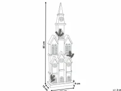 Decorazione natalizia LED NILAKA Casa 85 cm Marrone chiaro